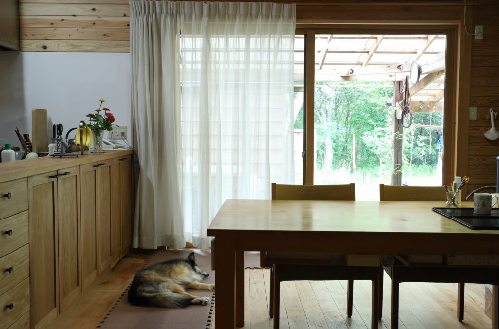 キッチンリフォーム　木のキッチン　木の台所